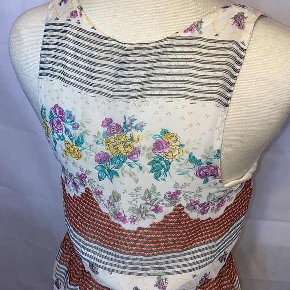 Free People floral and striped dress sz XS - Picture 5 of 6